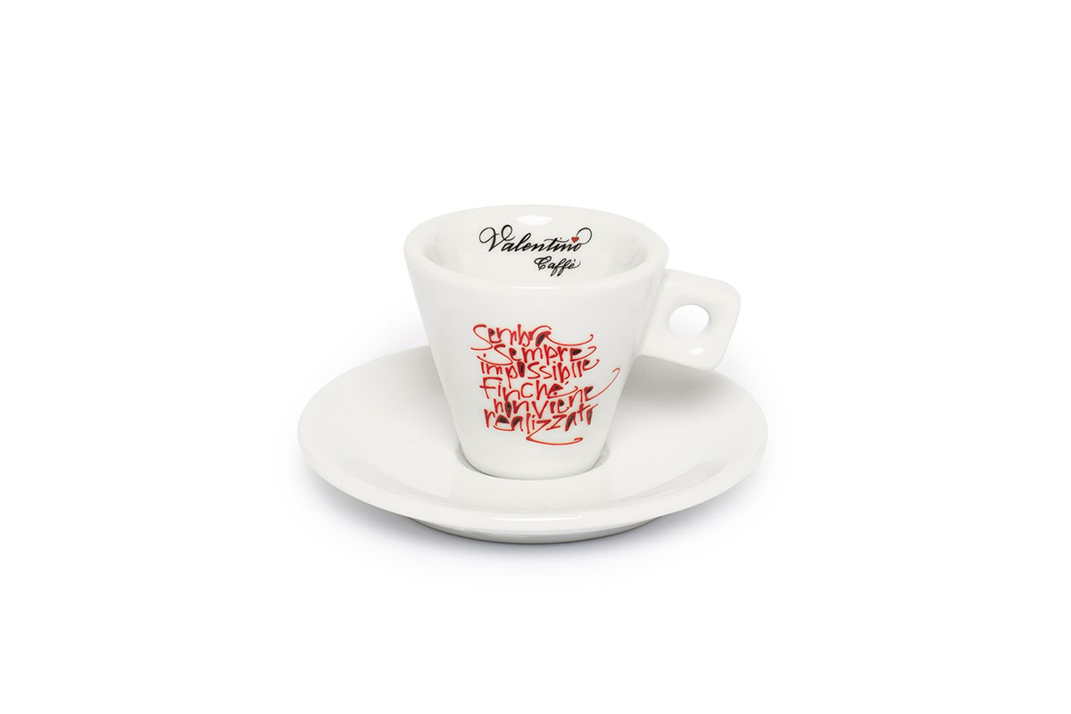 Tazzine da caffè coniche Valentino Caffè