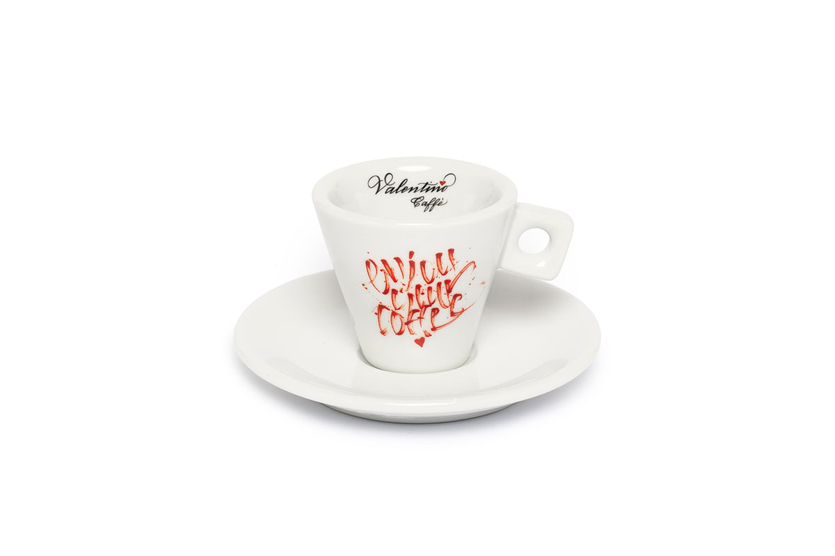 Tazzine da caffè coniche Valentino Caffè