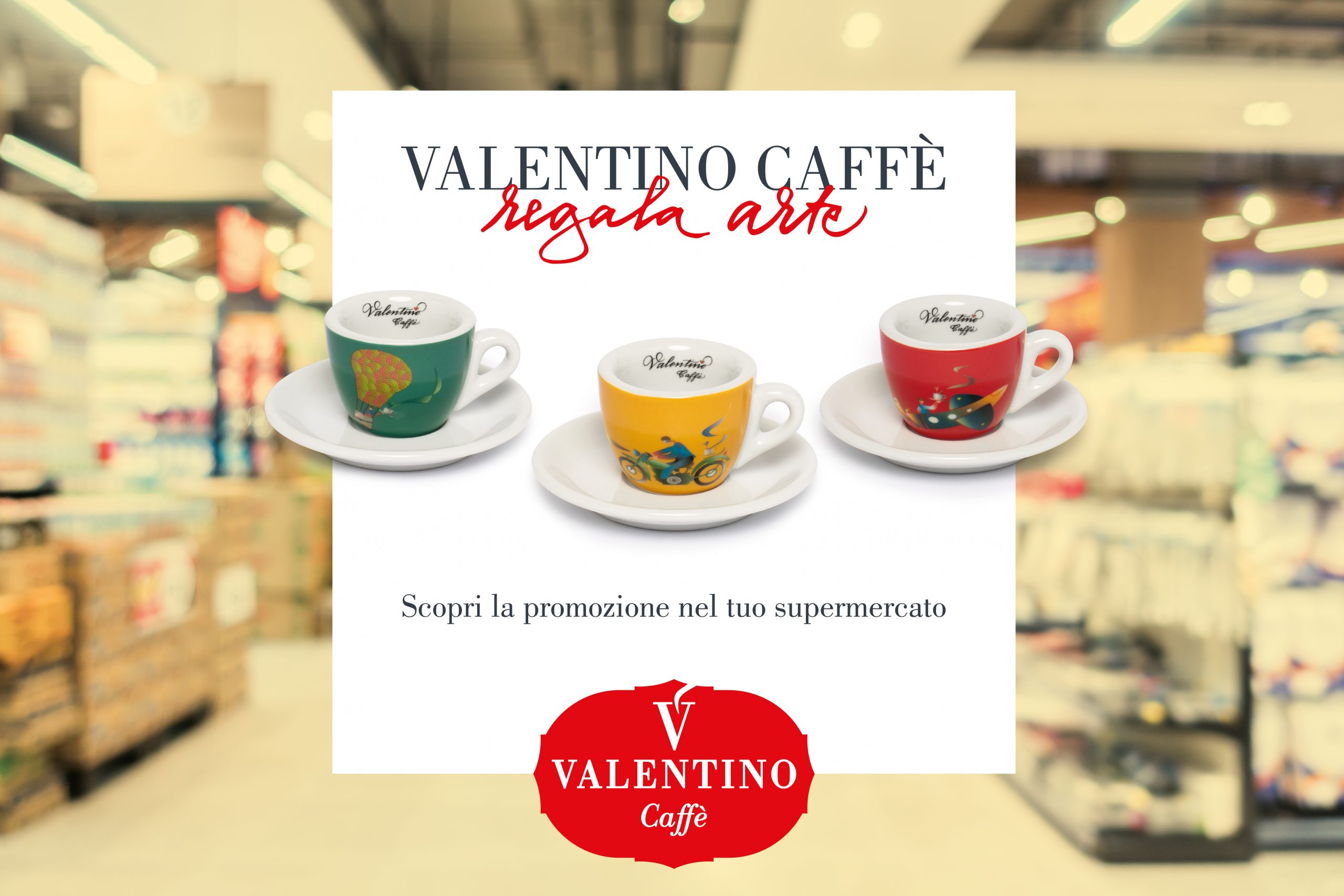 Valentino Caffe promozione regala arte